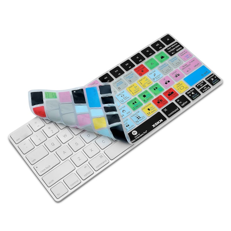 XSKN Magic Keyboard Premiere Pro Shortcuts Silicone Keyboard Cover Skin for 2015 Released Magic Keyboard A1644 MLA22LL/A (US Version) - Image 5
